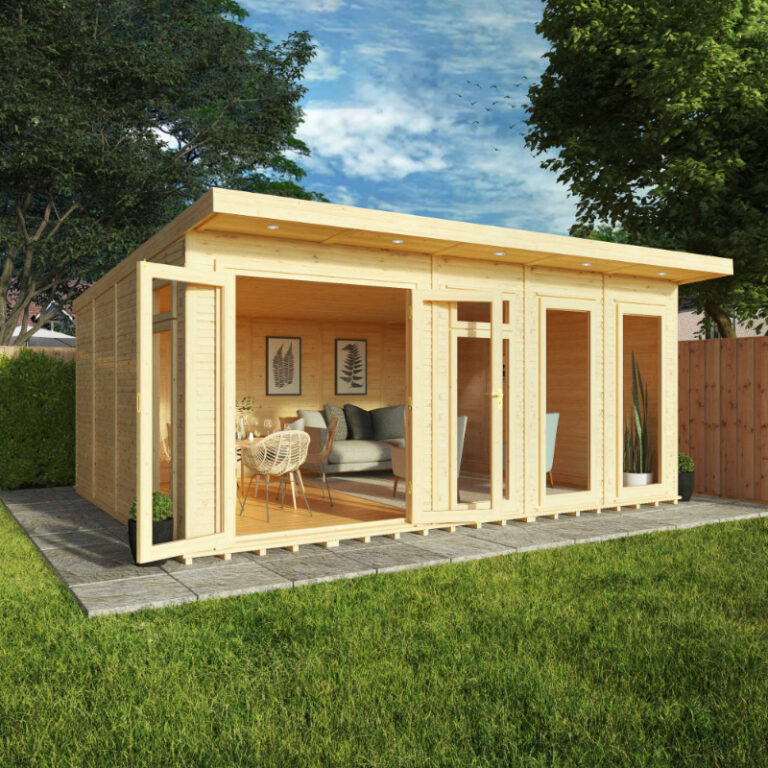 Adley 5m x 4m Insulated Garden Room showcasing contemporary design and functionality