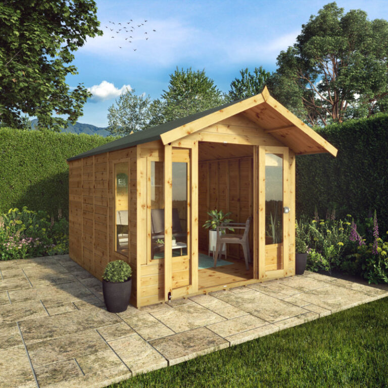 Adley 10' x 8' Adderbury Summer House with double doors and stylish design