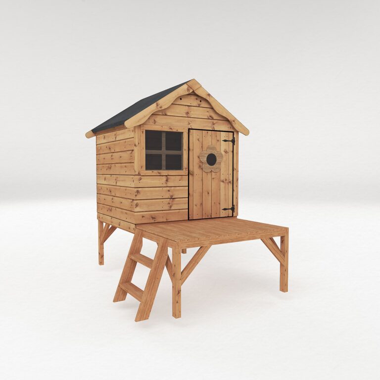 Mercia 7' x 4' Wooden Shed with 1 window featuring shiplap tongue & groove cladding