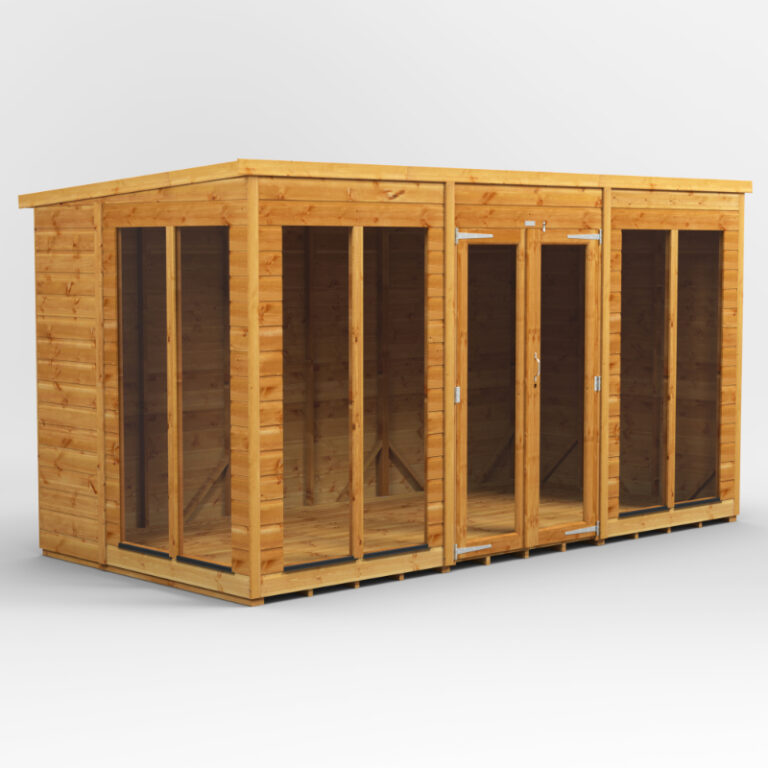 Oren 12' x 6' Shiplap Summer House with elegant design and durable features.