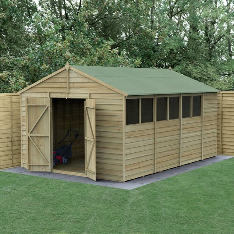 15' x 10' Forest 4Life Overlap Shed with double doors