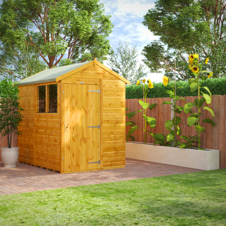 Oren 7' x 5' Shiplap Modular Custom Apex Shed with apex roof design