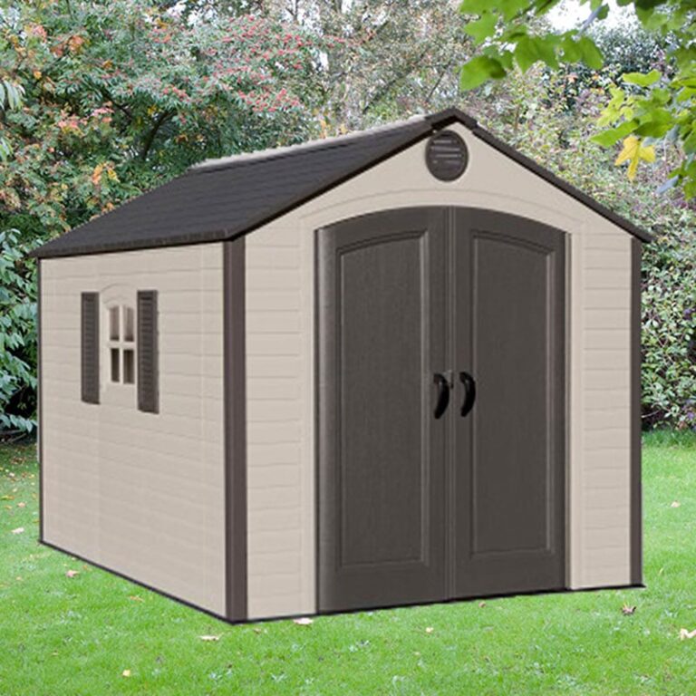 8' x 10' Lifetime Special Edition Heavy Duty Plastic Shed with Double Doors