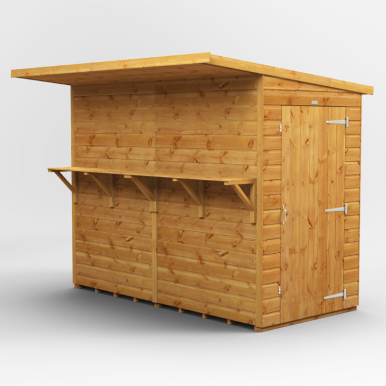 Oren 8' x 4' Modular Shiplap Pent Pub Shed - Stylish Outdoor Storage