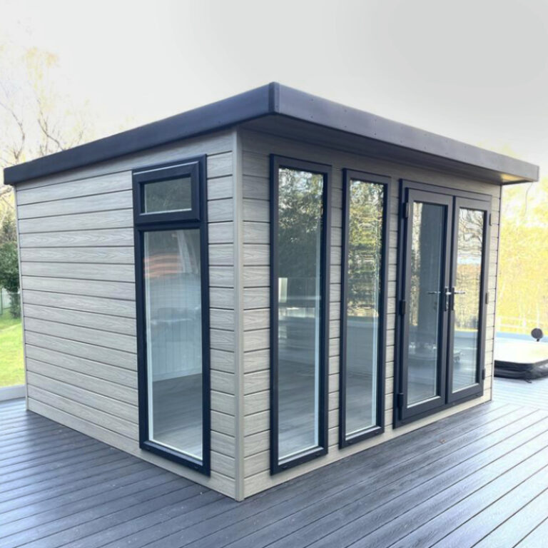 Bards 12' x 8' Othello Bespoke Insulated Garden Room Composite with double doors.