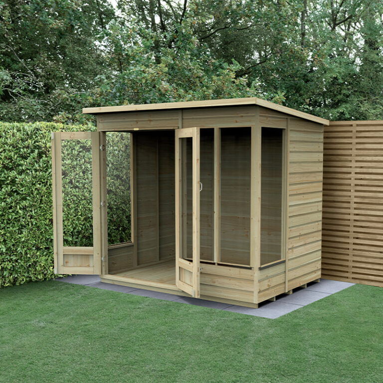 7' x 5' Forest Beckwood Summer House with elegant design and double doors.