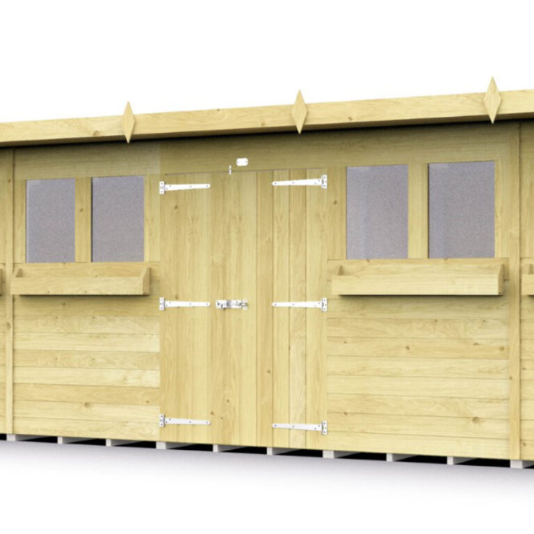 Holt 20' x 8' Handsworth Pressure Treated Summer Shed with double doors