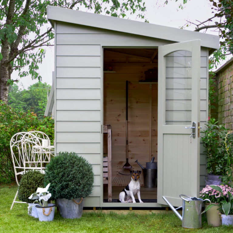 Hartwood 6' x 8' Painted Deluxe Retreat Shed in Pebble Grey