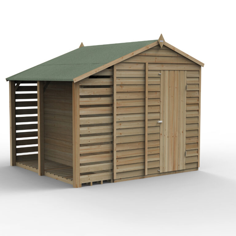 Hartwood Life Time 6' x 8' Windowless Pressure Treated Overlap Lean-To Apex Shed