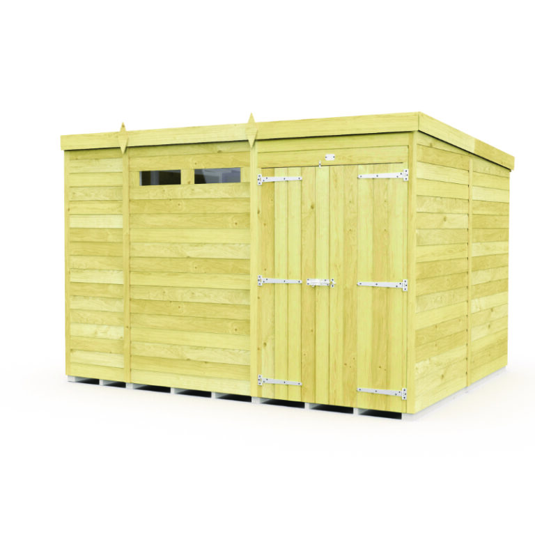 Holt 10' x 8' Pressure Treated Shiplap Modular Pent Security Shed