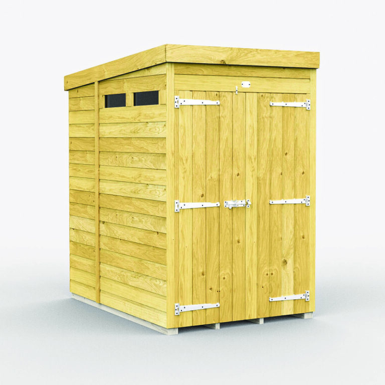 Holt 4' x 6' Pressure Treated Shiplap Modular Pent Security Shed