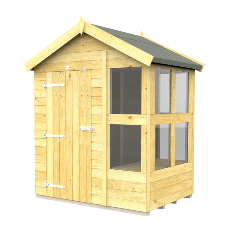 Holt 6' x 4' Pressure Treated Shiplap Modular Apex Potting Shed