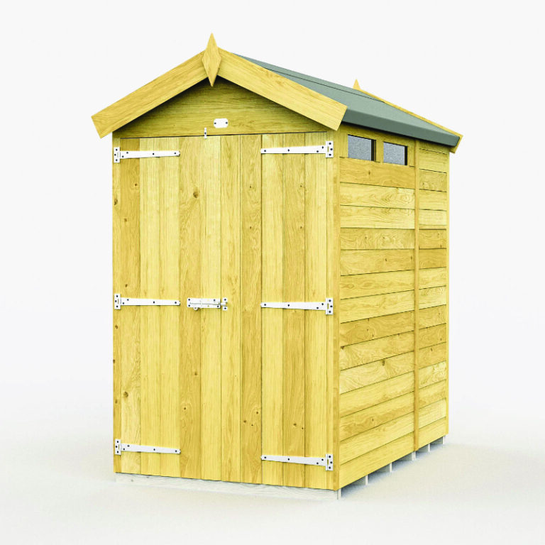 Holt 4' x 7' Pressure Treated Shiplap Modular Apex Security Shed