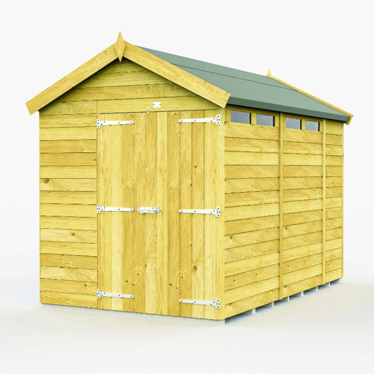 Holt 6' x 11' Pressure Treated Shiplap Modular Apex Security Shed