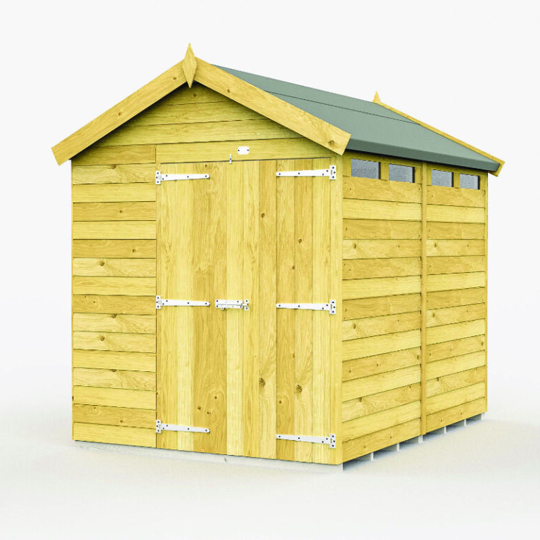 Holt 6' x 8' Pressure Treated Shiplap Modular Apex Security Shed