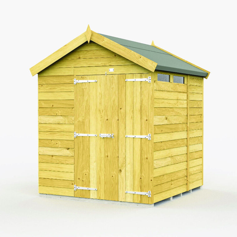 Holt 7' x 6' Pressure Treated Shiplap Modular Apex Security Shed view