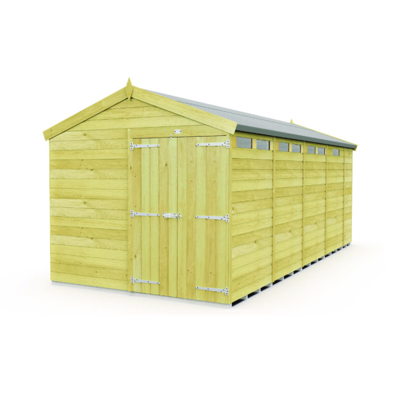 Holt 8' x 17' Pressure Treated Shiplap Modular Apex Security Shed