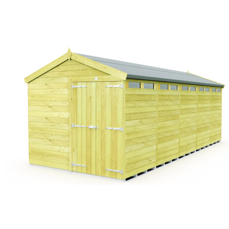 Holt Pressure Treated Shiplap Modular Apex Security Shed - Durable Garden Solution