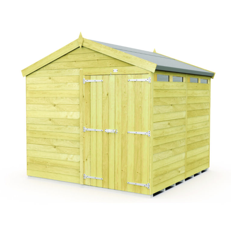 Holt 8' x 6' Pressure Treated Shiplap Modular Apex Security Shed