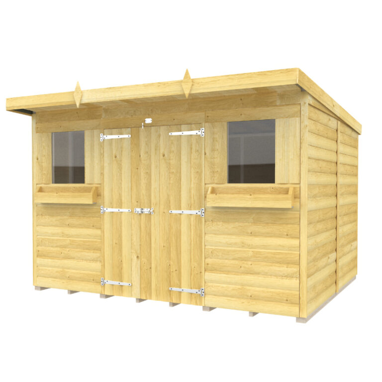Holt 10' x 8' Handsworth Loglap Pressure Treated Pent Summer Shed