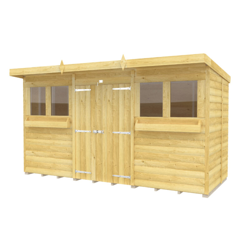 Holt 12' x 5' Handsworth Loglap Pressure Treated Pent Summer Shed