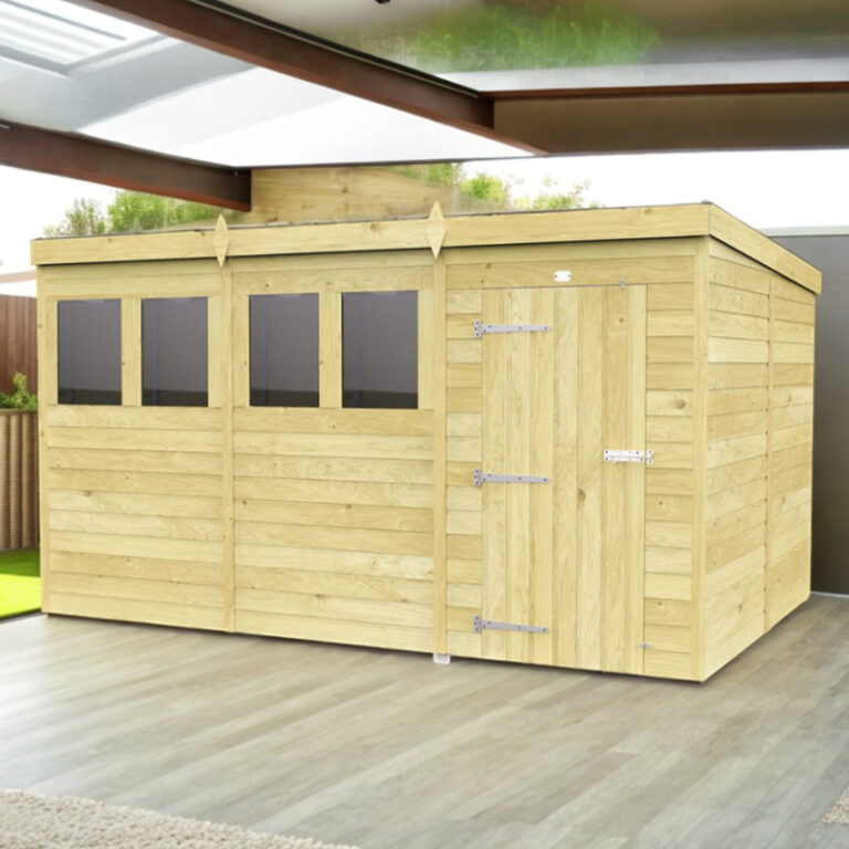 Holt 12' x 6' Pressure Treated Shiplap Modular Pent Shed