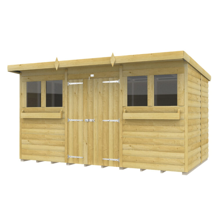Holt 12' x 7' Handsworth Loglap Pressure Treated Pent Summer Shed