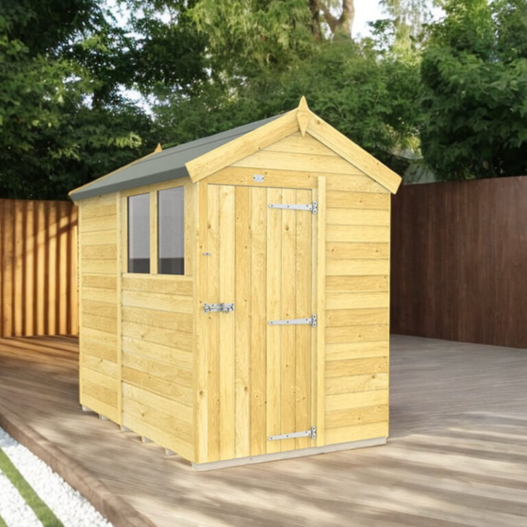 Holt 5' x 7' Pressure Treated Shiplap Modular Apex Shed