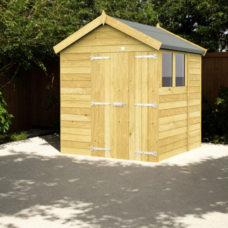 Holt 7' x 7' Double Door Shed with robust construction.