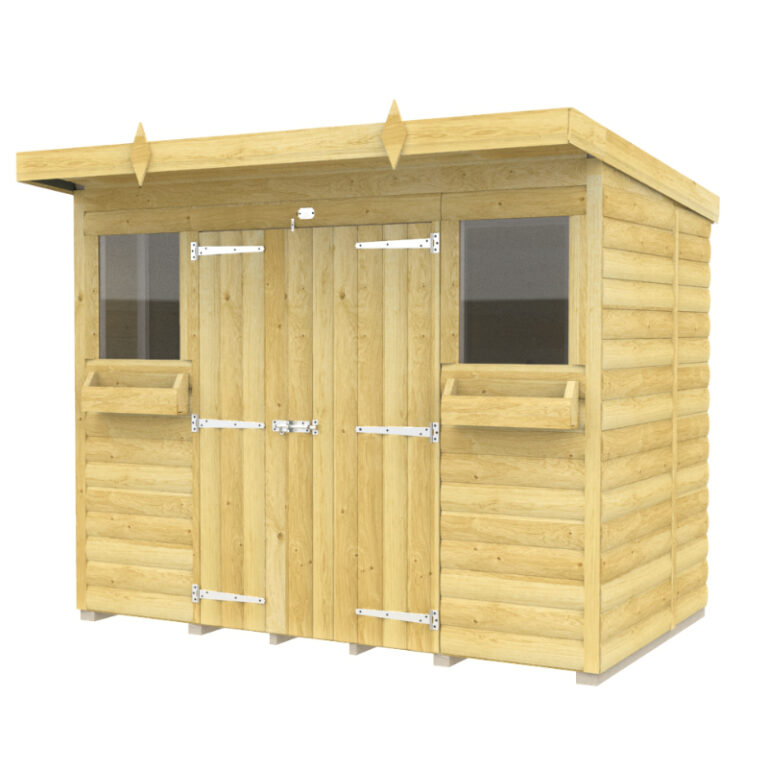 Holt 8' x 5' Handsworth Loglap Pressure Treated Pent Summer Shed