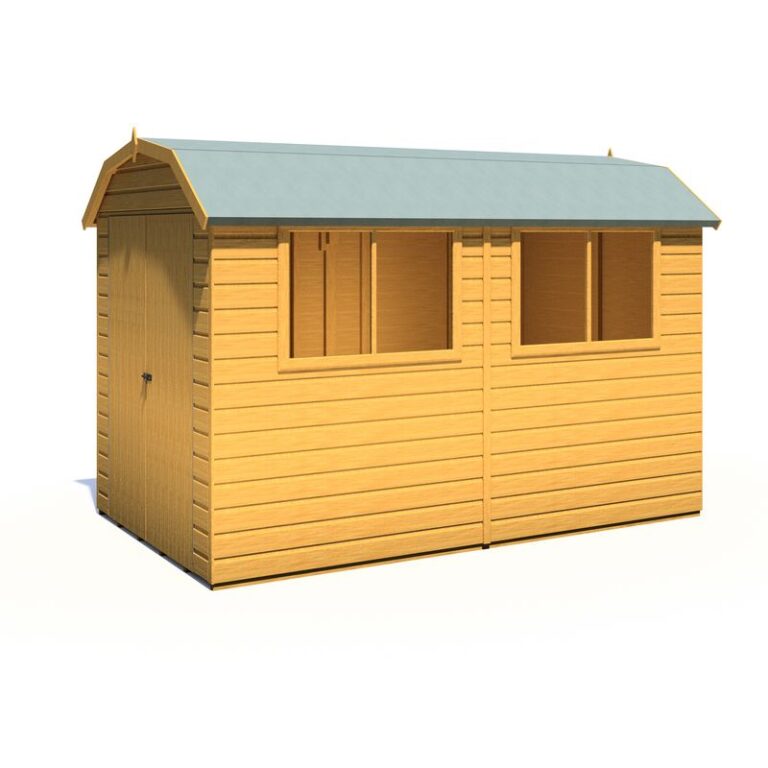 Loxley 10' x 6' Double Door Shiplap Barn - A Durable Choice for Gardens