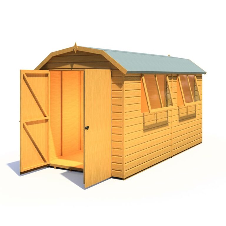 Loxley 12' x 6' Double Door Shiplap Barn with elegant design and sturdy build.