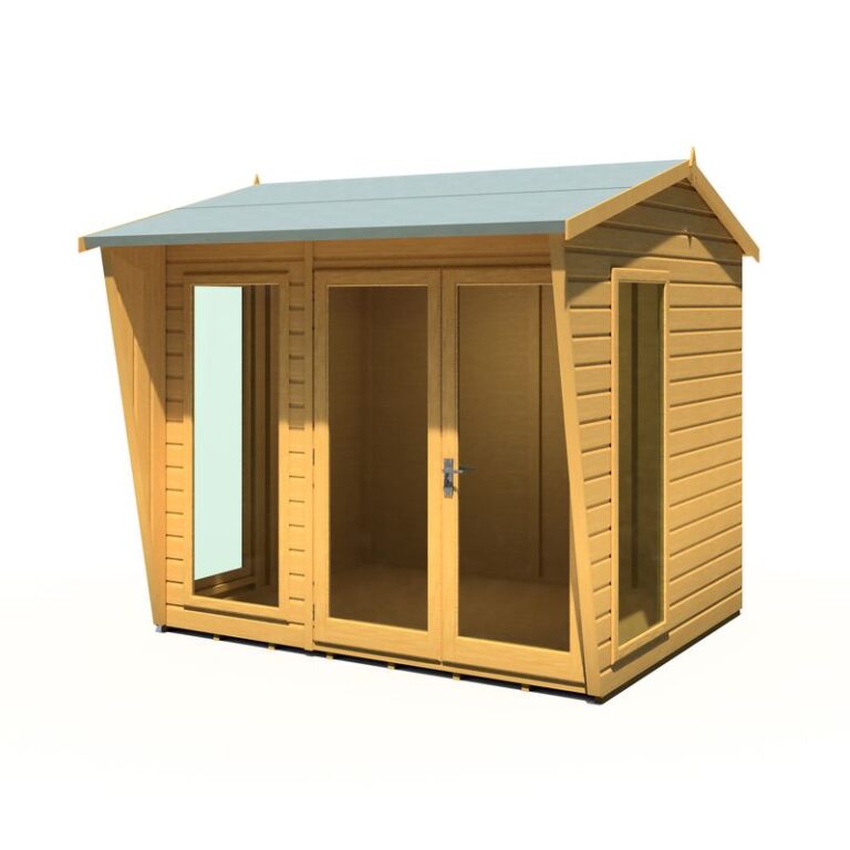 Loxley 8' x 6' Newlyn Summer House with elegant roof and spacious design.