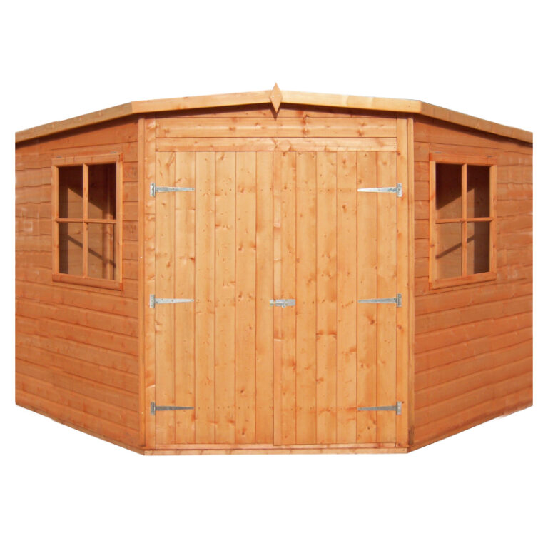 Loxley 10' x 10' Shiplap Corner Shed design and features.