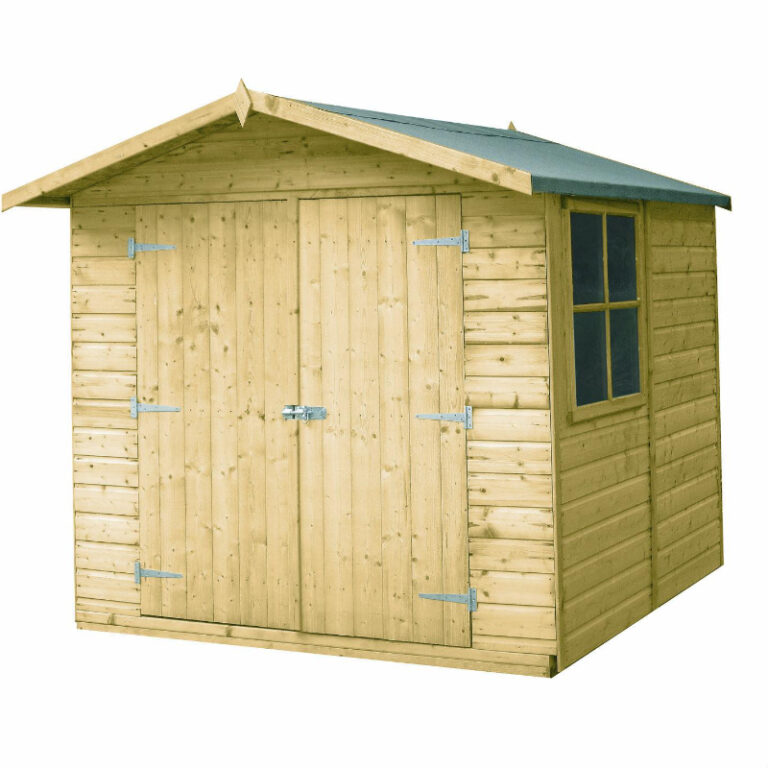 Loxley 7' x 7' Pressure Treated Double Door Shed with a beautifully crafted design