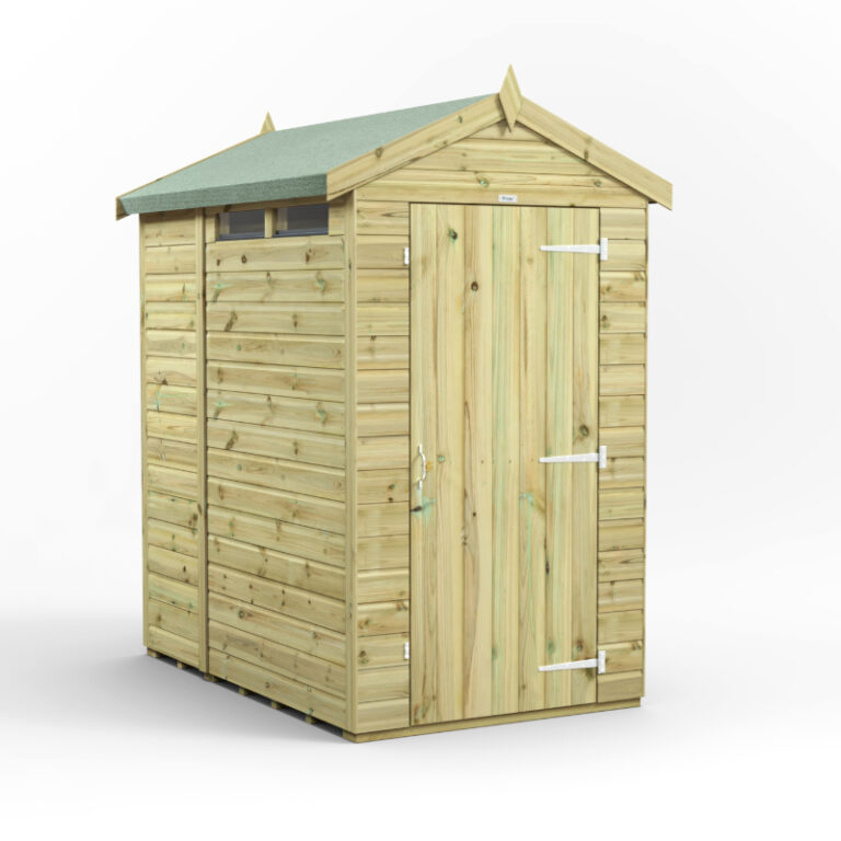 Oren 6' x 4' Premium Shiplap Modular Custom Apex Security Shed