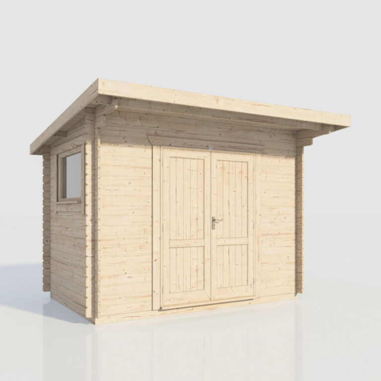 Oren 12' x 8' Count Workshop Log Cabin - Quality Timber Construction.