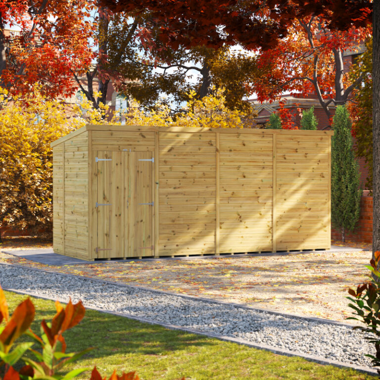 Oren 16' x 6' Premium Shiplap Modular Custom Pent Shed