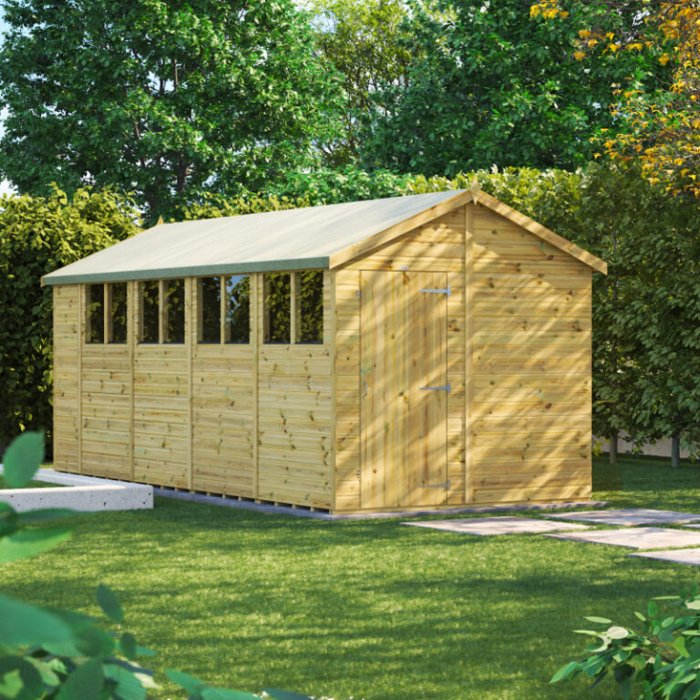 Oren 18' x 8' Premium Shiplap Modular Custom Apex Shed