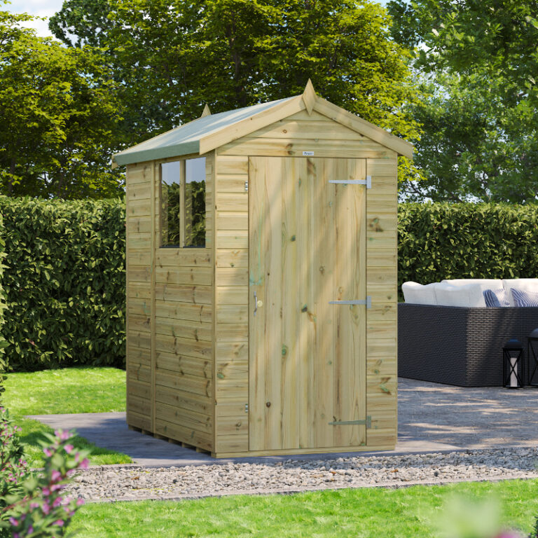 Illustration of Oren 6' x 6' Premium Shiplap Modular Custom Apex Shed