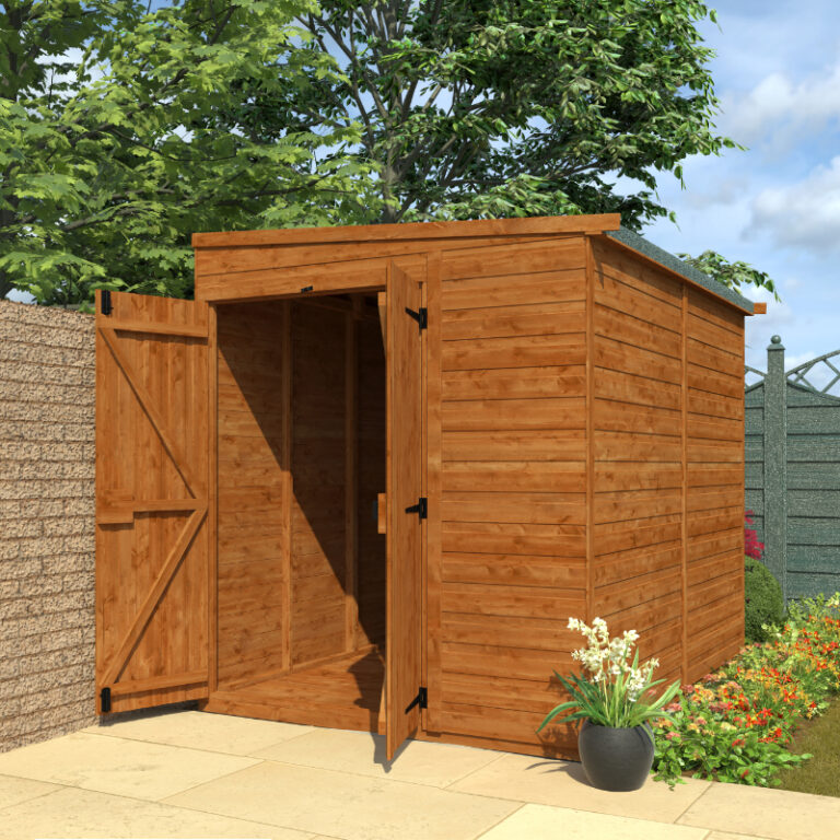 Redlands 6' x 8' Double Door Shed with Windowless Design