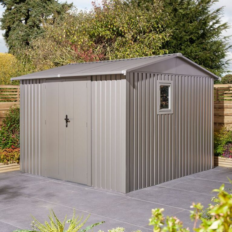 Robust Rowlinson Brentvale 10' x 10' Premium Metal Reverse Apex Shed.