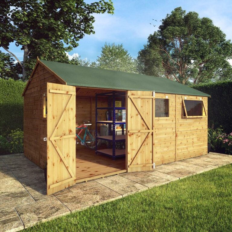 Adley 15' x 10' Premium Double Door Workshop showcasing its robust design.