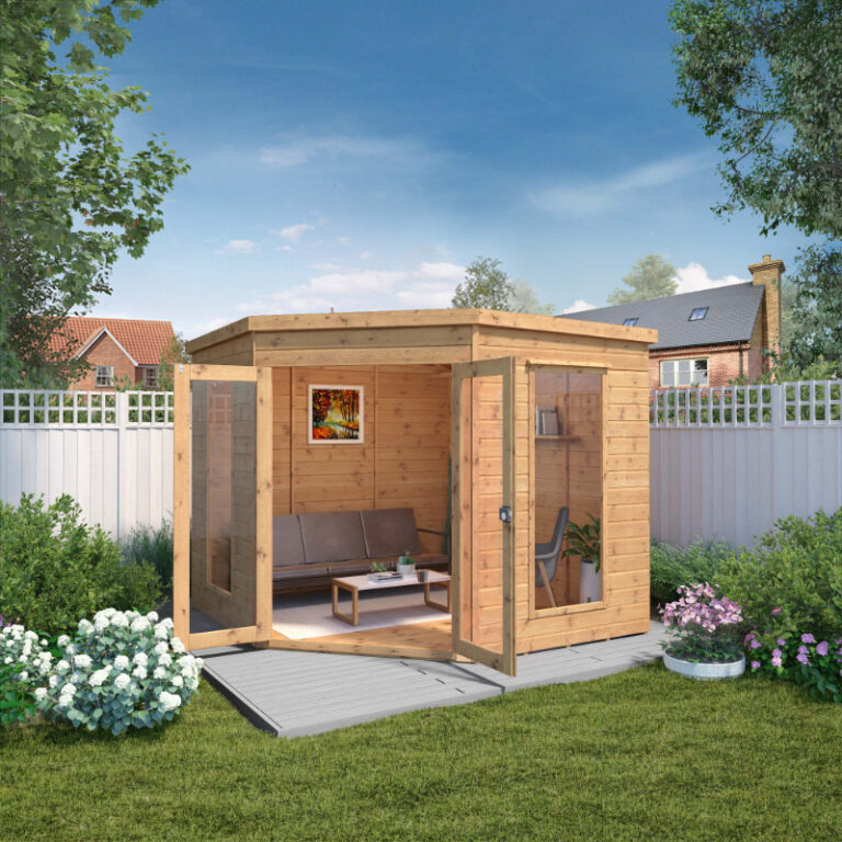 Adley 8' x 8' Chelsea Deluxe Corner Summer House