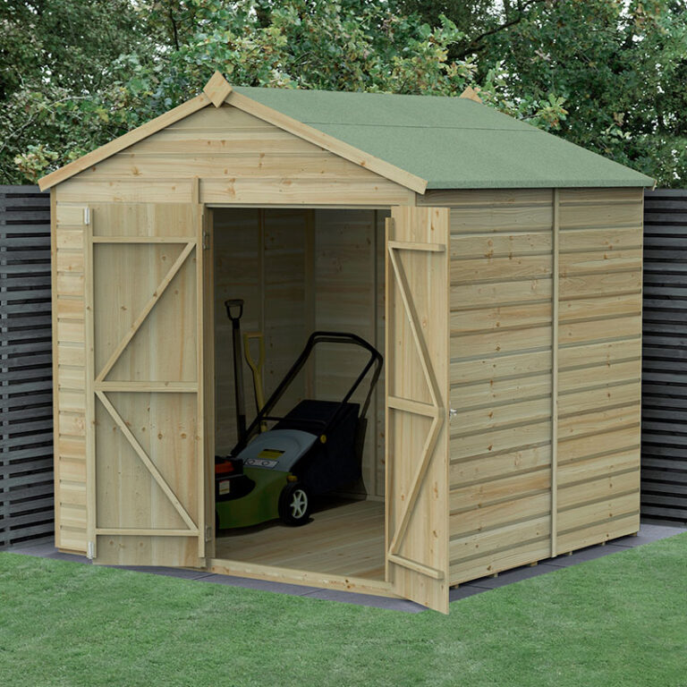 7' x 7' Forest Beckwood Wooden Shed with double doors