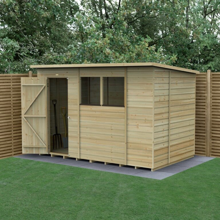 Forest Beckwood 10' x 6' Wooden Shed with Shiplap Cladding