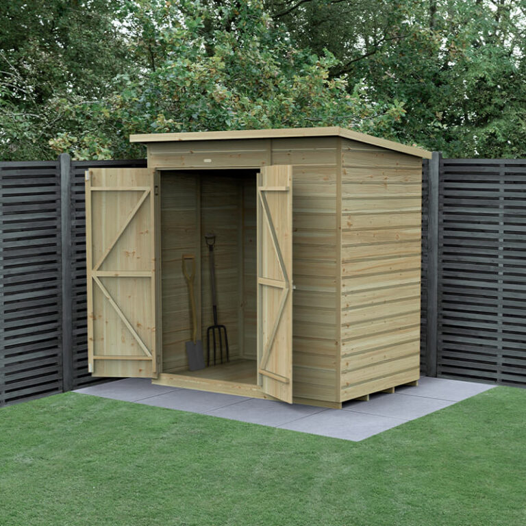 Forest Beckwood 6' x 4' Wooden Shed - Secure Garden Storage