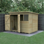 8' x 6' Forest Beckwood Shed in Beautiful Natural Finish