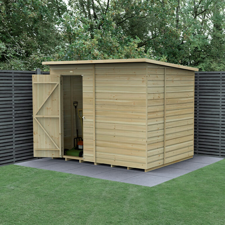 8' x 6' Forest Beckwood Shed in a garden setting