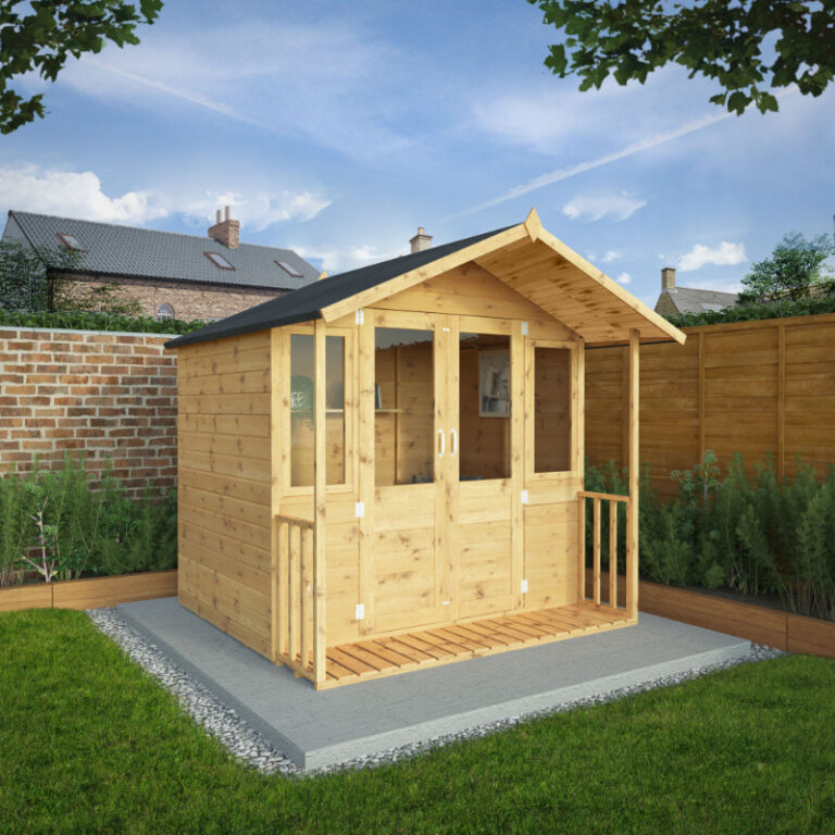 Adley 7' x 7' Traditional Summer House With Veranda